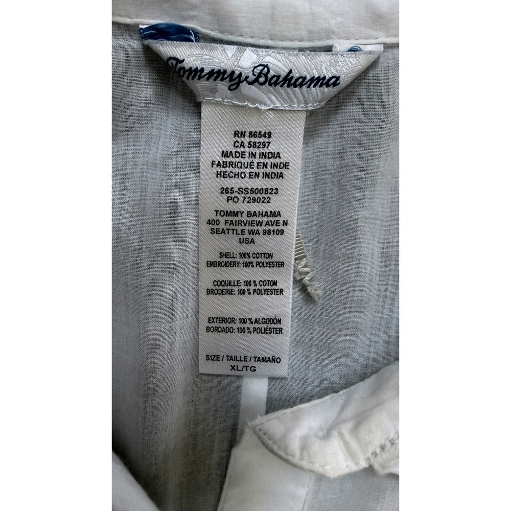 Tommy Bahama Catalina Coast Palm Boyfriend Beach Shirt XL Beachy Resort - Picture 5 of 8